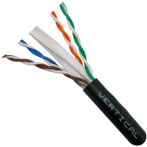 Vertical Cable | Cat 5E 1000&#39;
Box Black UV Outdoor rated