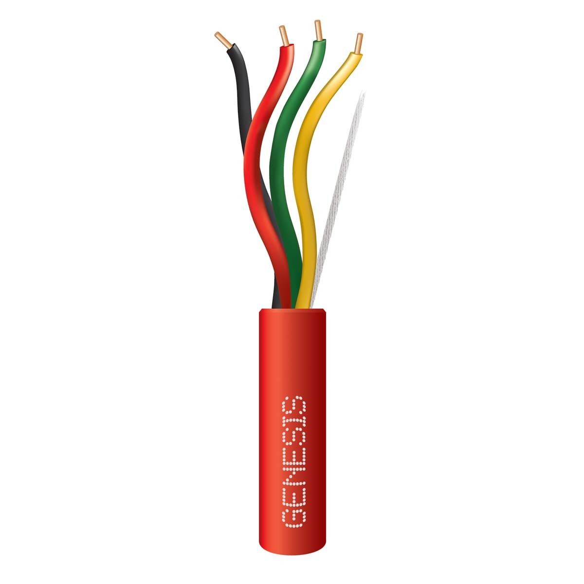 GENESIS CABLE | CABLE 18/4
SOLID CMP RED 1000 FT FPLP PB