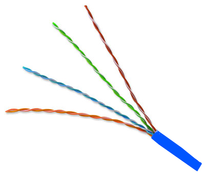 GENESIS CABLE | Cable Cat 6 4PR 1000&#39; PVC BL (No X) RIB