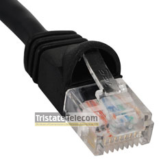 Patch Cord CAT 5e W/Molded Boot 3&#39; Black