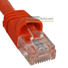 Patch Cord CAT 5e W/Molded Boot 3&#39; Orang
