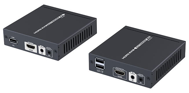 Balun HDMI/USB Over C5/6
229FT KVM 4K only needs 12V 
power either transmitter or 
receiver