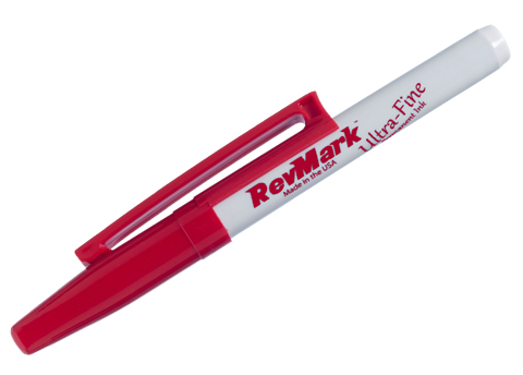 RM | Marker Permanent Fine Tip Red (Silver)