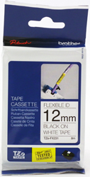 Brother | Brother Black on
White Tape 1/2&quot; For Cable
Labeling