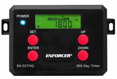 Seco Larm | TIMER 365 DAY WITH
2 RELAY OUTPUT