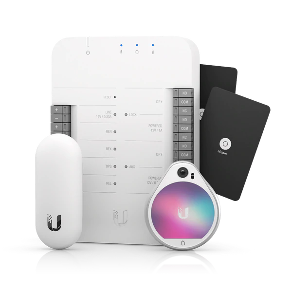 Ubiquiti | UniFi Access
Starter Kit 1 UniFi Access Hub
1 UniFi Access Reader Pro 1
UniFi Access Reader Lite 20
UniFi Access Cards