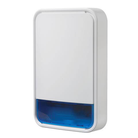 DSC | PowerG 915Mhz wireless
outdoor siren with Blue lens.
Includes battery.