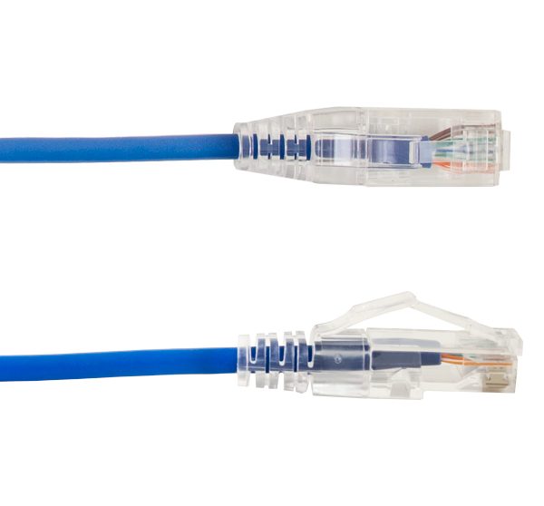 Vertical Cable | Patch Cord
CAT 6A Slim Boot 5&#39; Blue