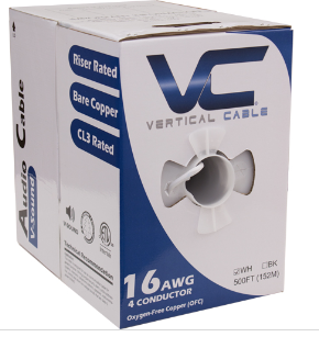 Vertical Cable | 16/4 STR OAS
CMR 500 FT WHITE