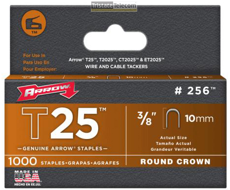 ACME | 3/8&quot; Staples For T25
1000 Pac k