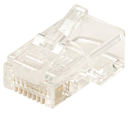 Modular Plug 8P8C Solid (100 Pack) RJ45