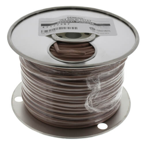 GENESIS CABLE | Cable 18/4 SOL
THERM 1000&#39; 250ft x4 Reels
Brown