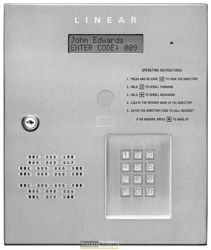 Commercial Telephone Entry System 2x16