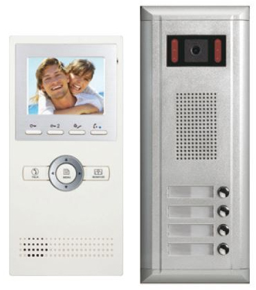 Video Intercom Kit 4 Apartment 3.5&quot;
