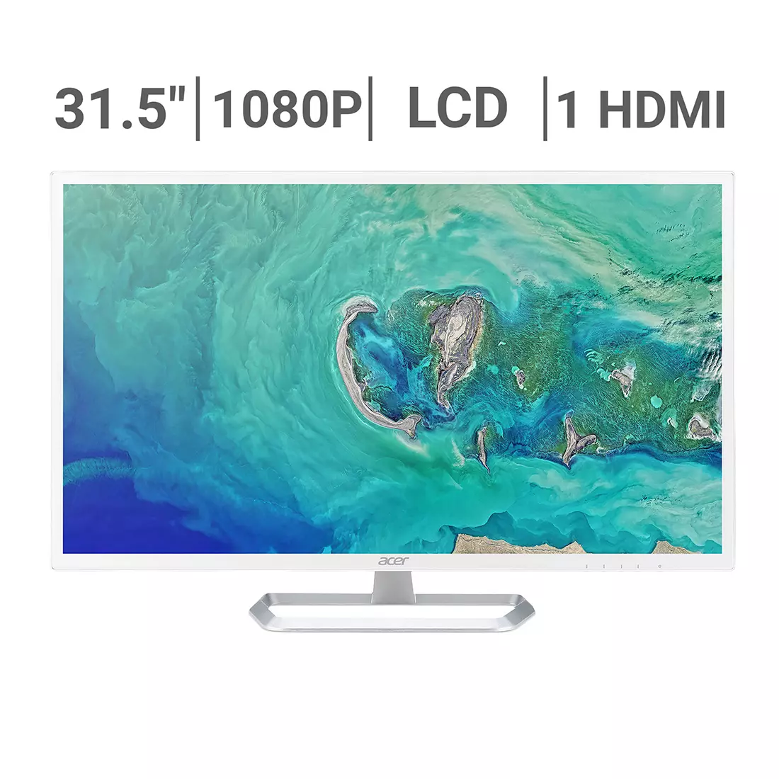 Monitor LED 32&quot; White HDMI/  VGA/DVID 1920X1080 White