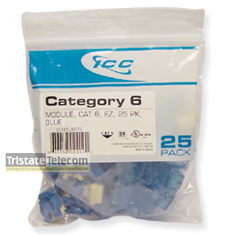 ICC | INSERT CAT 6 BLUE 25 Pack