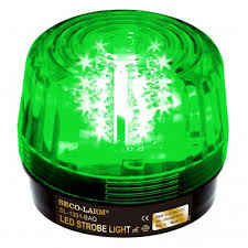 Strobe LED Green Outdoor IP66