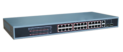 Switch 24 Port 10/100 PoE 1 Uplink/2 SFP (Used)