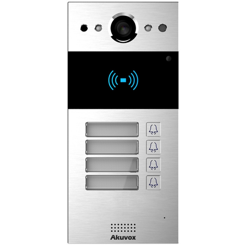 SIP Video intercom with 4 buttons