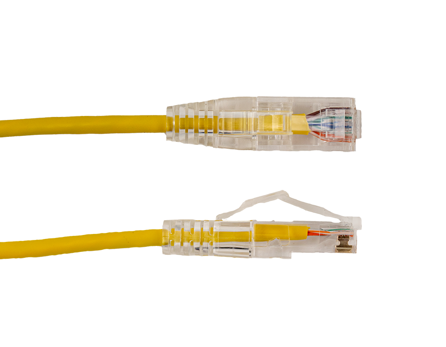 Vertical Cable | Patch Cord
CAT 6A Slim Boot 3&#39; Yellow